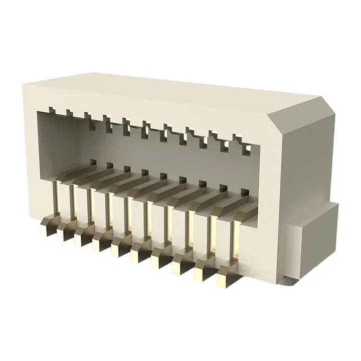 Entrée latérale à double rangée de 0,8 mm en tête à double rangée SMT