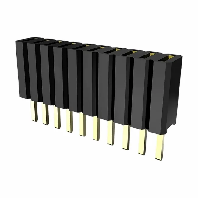 1,27x2,54 mm en tête de tête à double rangée