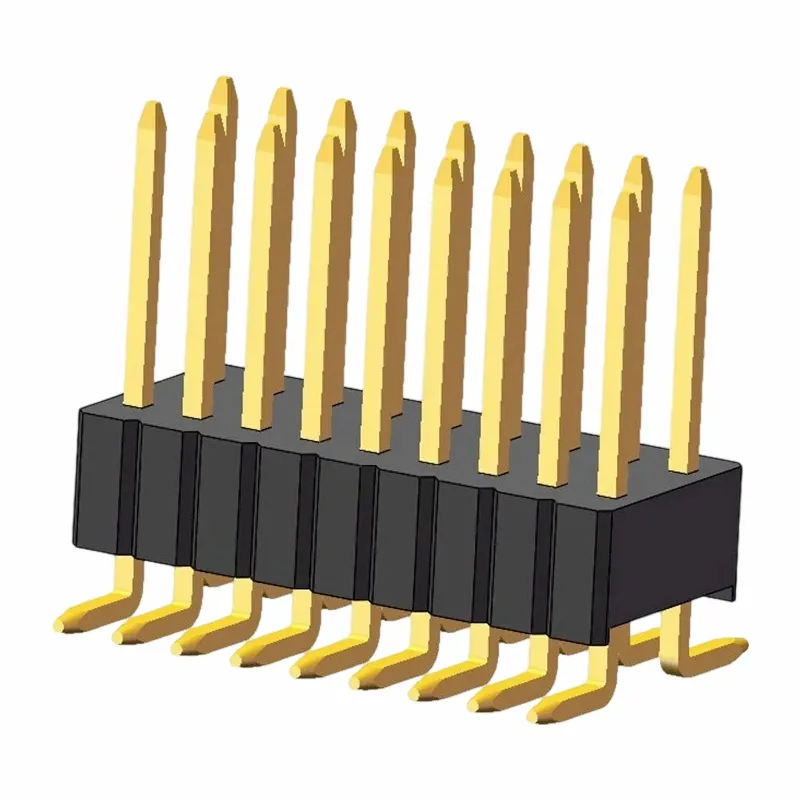 En-tête de broche de 1,27x2,54 mm à double rangée SMT3