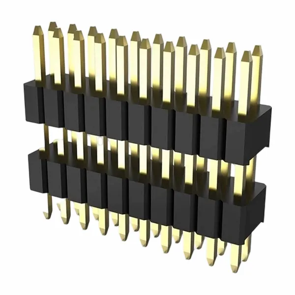 En-tête de broche de 2,54 mm double ligne droite